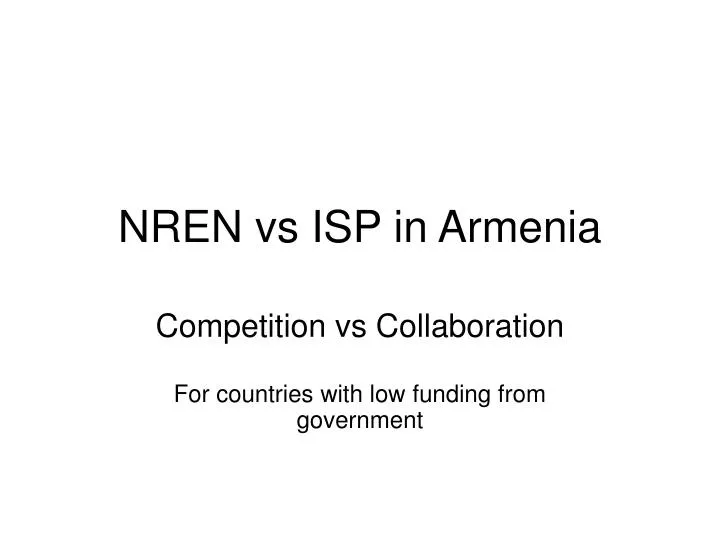 nren vs isp in armenia