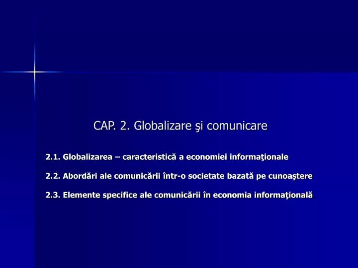 cap 2 globalizare i comunicare