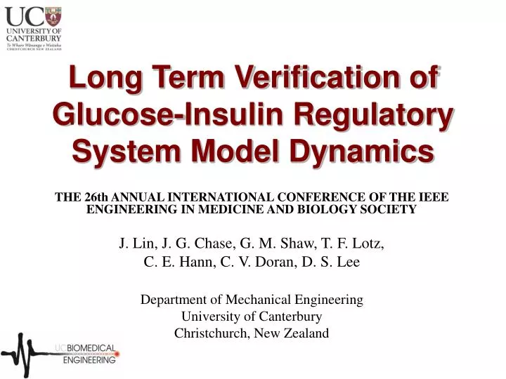 long term verification of glucose insulin regulatory system model dynamics