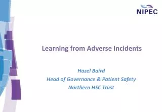 Learning from Adverse Incidents