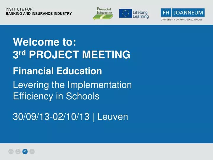 welcome to 3 rd project meeting