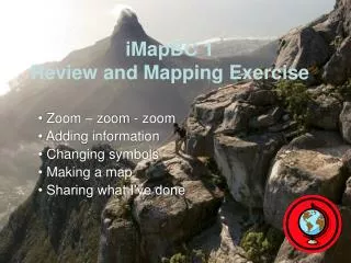 iMapBC 1 Review and Mapping Exercise