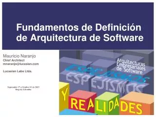 mauricio naranjo chief architect mnaranjo@lucasian com lucasian labs ltda