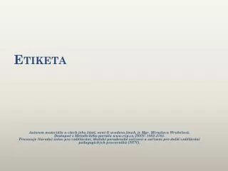 etiketa