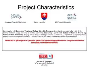 project c haracteristics