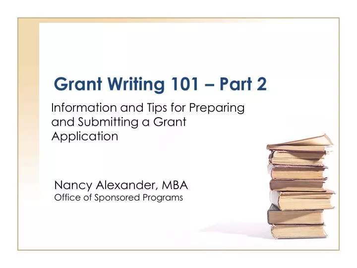 grant writing 101 part 2