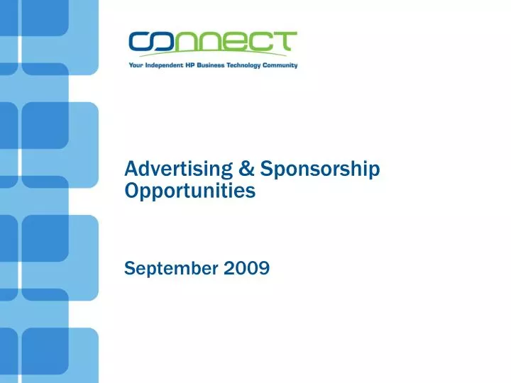 advertising sponsorship opportunities september 2009