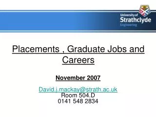 Placements , Graduate Jobs and Careers