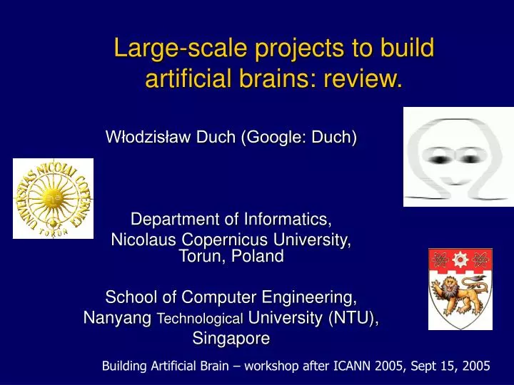 large scale projects to build artificial brains review