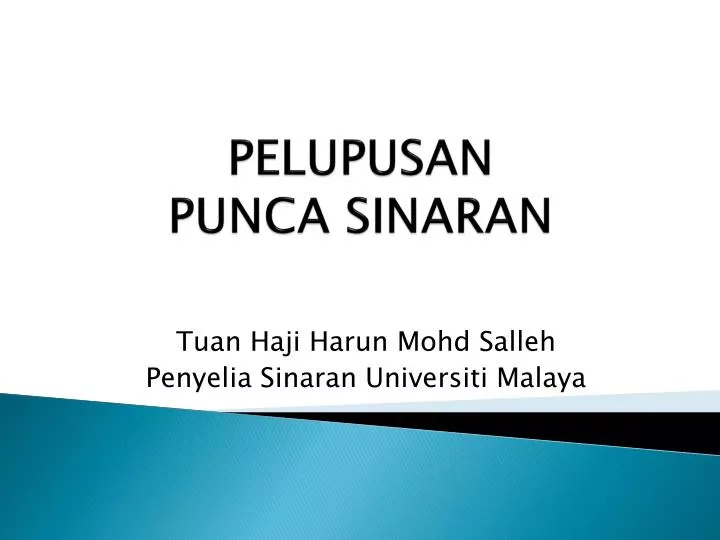 pelupusan punca sinaran