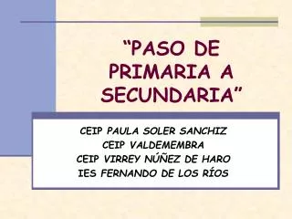 ceip paula soler sanchiz ceip valdemembra ceip virrey n ez de haro ies fernando de los r os