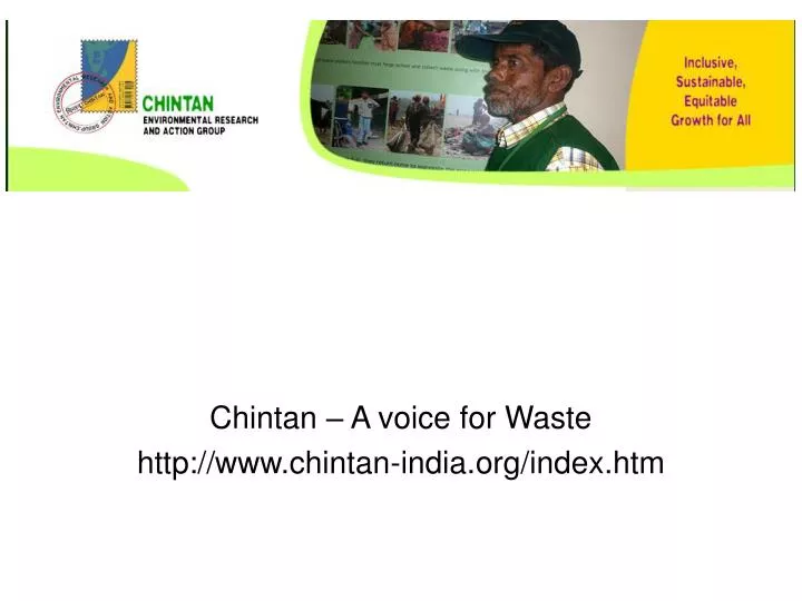 chintan a voice for waste http www chintan india org index htm