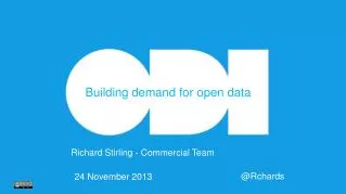 Building demand for open data