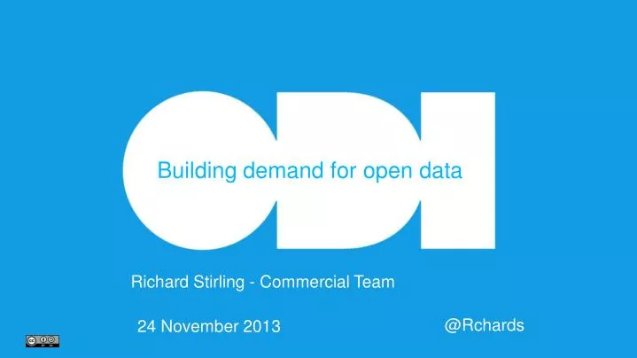 building demand for open data