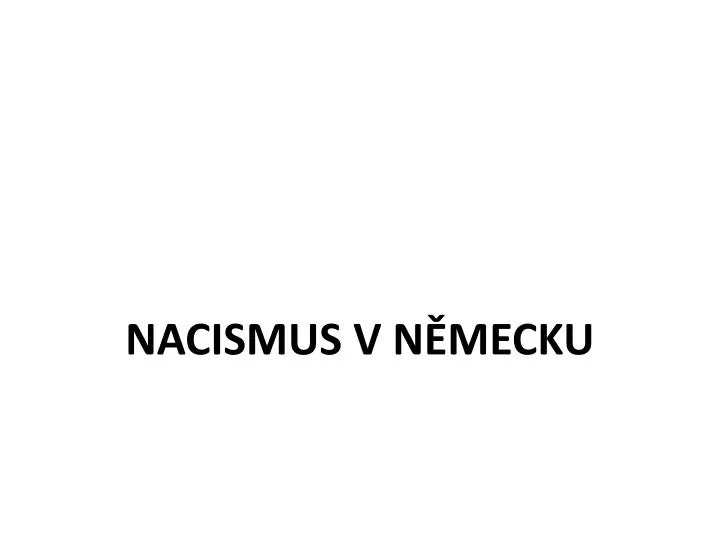 nacismus v n mecku