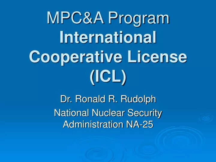mpc a program international cooperative license icl