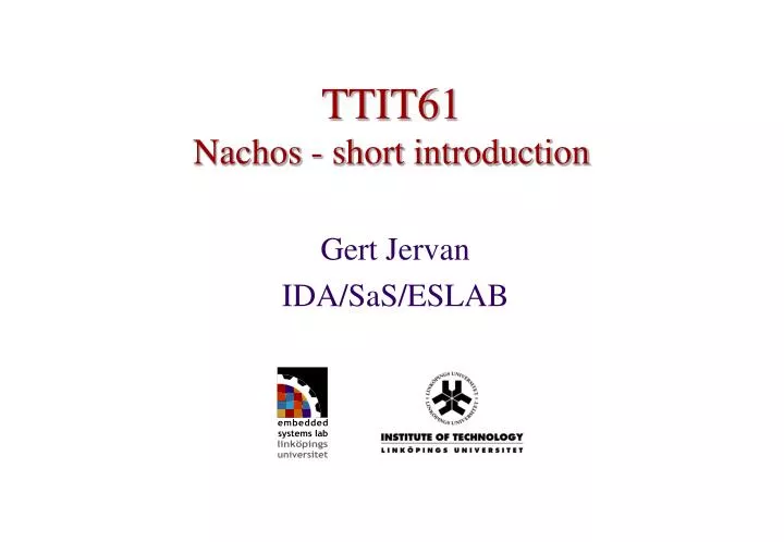 ttit61 nachos short introduction