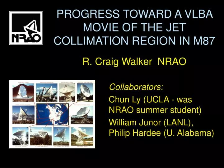 progress toward a vlba movie of the jet collimation region in m87