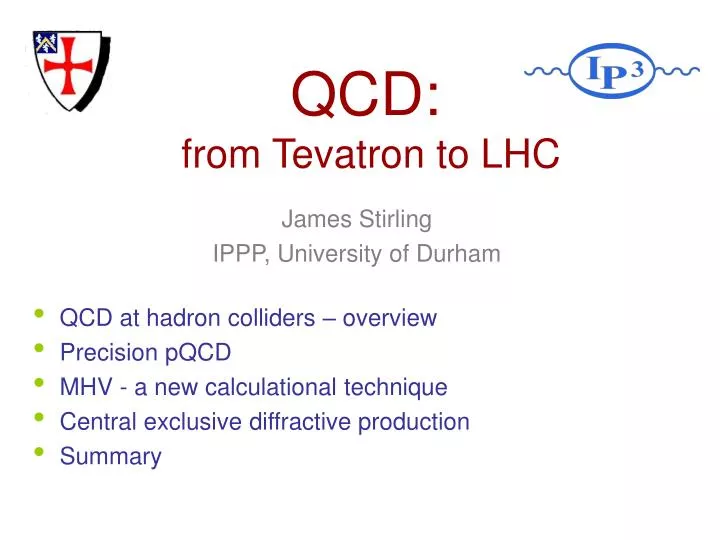 qcd from tevatron to lhc