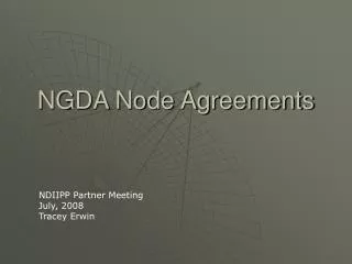 NGDA Node Agreements