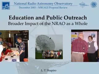 Education and Public Outreach Broader Impact of the NRAO as a Whole
