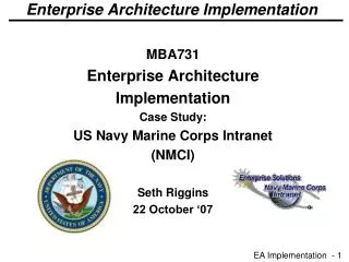 Enterprise Architecture Implementation