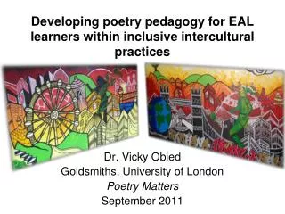 Developing poetry pedagogy for EAL learners within inclusive intercultural practices