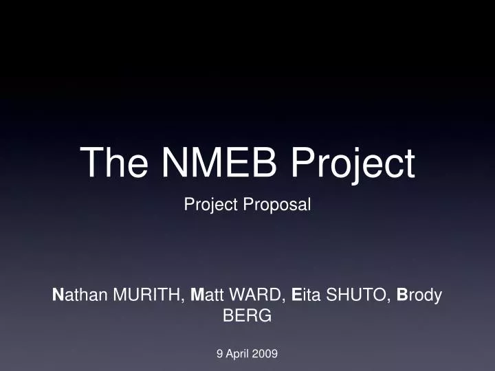 the nmeb project