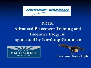 NMSI Advanced Placement Training and Incentive Program sponsored by Northrop Grumman