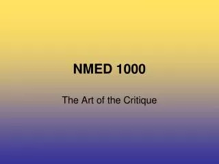 NMED 1000