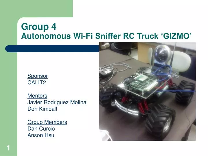 group 4 autonomous wi fi sniffer rc truck gizmo