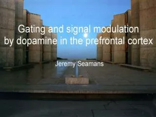 Dopamine regulates working memory and its cellular correlates in the PFC