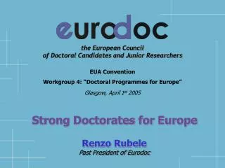 the European Council of Doctoral Candidates and Junior Researchers