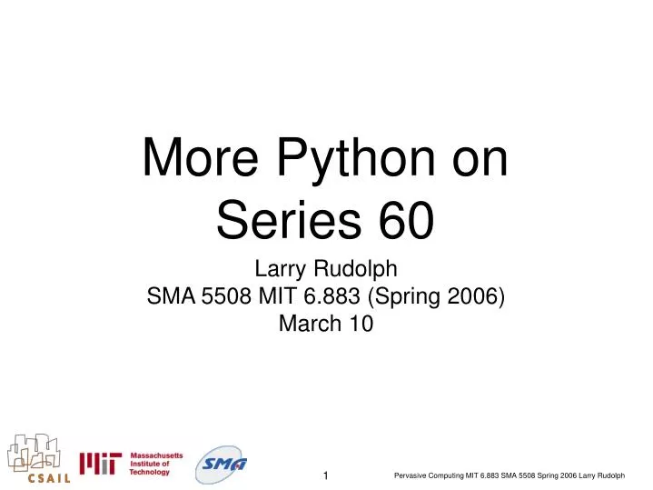 more python on series 60