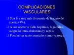 COMPLICACIONES VASCULARES - slide 1