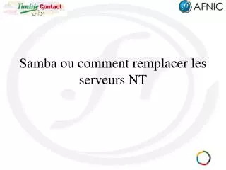 samba ou comment remplacer les serveurs nt