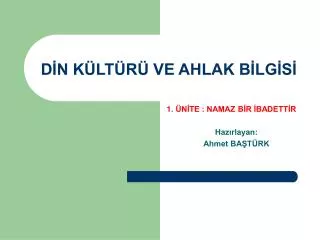 PPT - Din K Lt R Ve Ahlak Bilgisi Gretiminde Kullanilacak Baslica Y ...