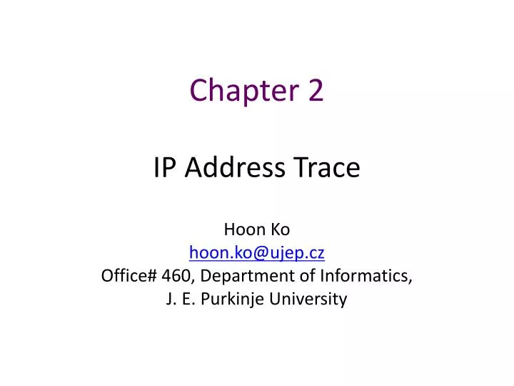 chapter 2 ip address trace