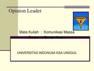 opinion leader