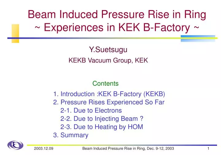 beam induced pressure rise in ring experiences in kek b factory