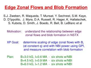 Edge Zonal Flows and Blob Formation