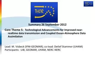 Summary 26 September 2012