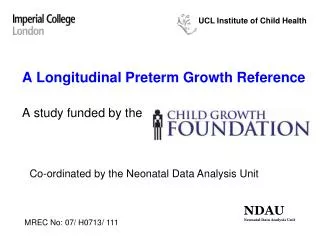 A Longitudinal Preterm Growth Reference