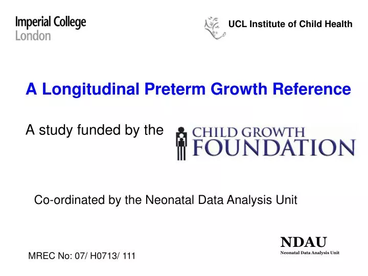 a longitudinal preterm growth reference