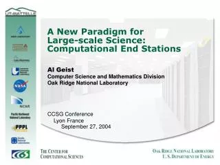 A New Paradigm for Large-scale Science: Computational End Stations