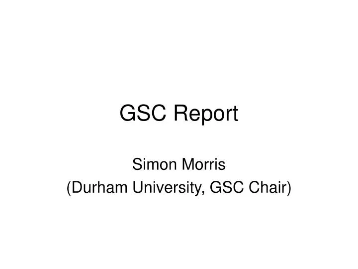 gsc report
