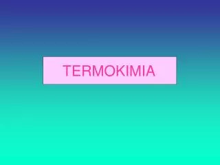 termokimia