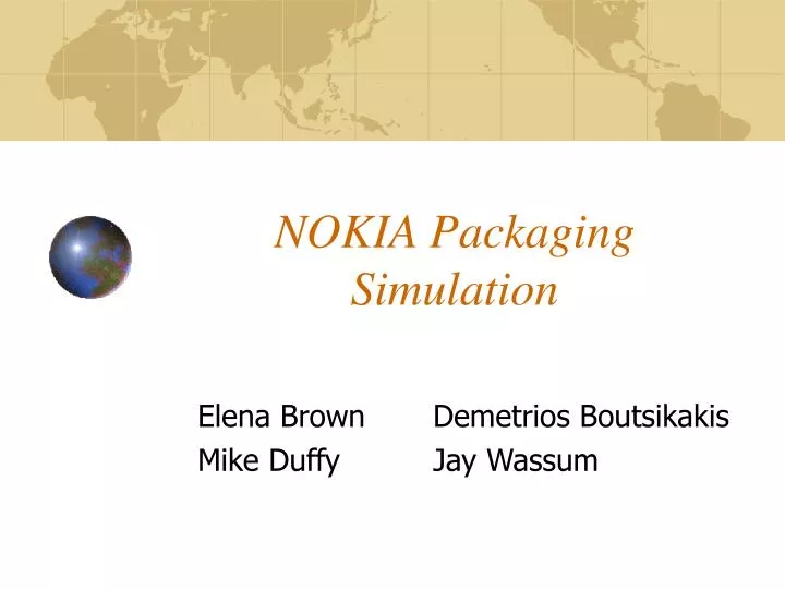 nokia packaging simulation