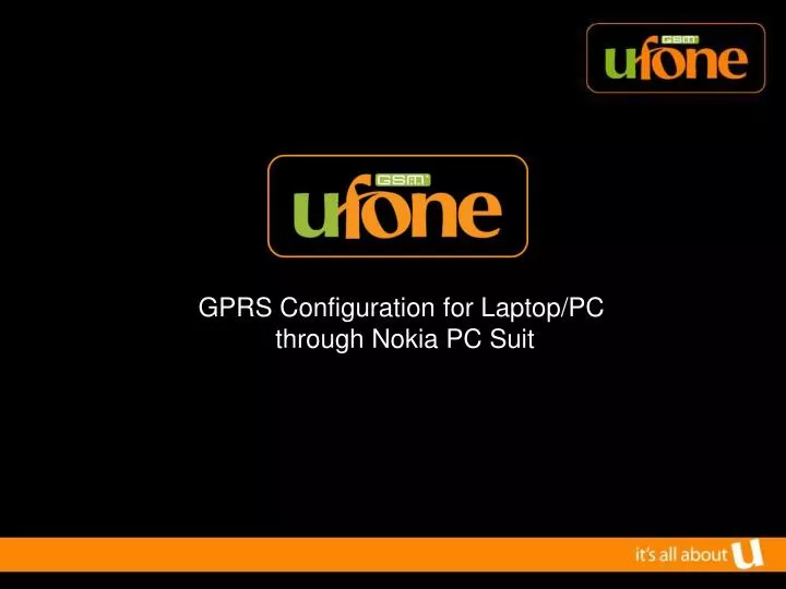 gprs configuration for laptop pc through nokia pc suit