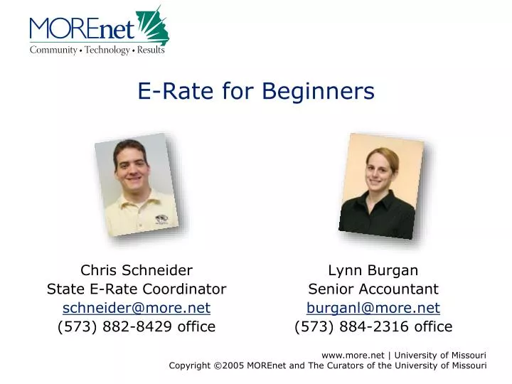 e rate for beginners